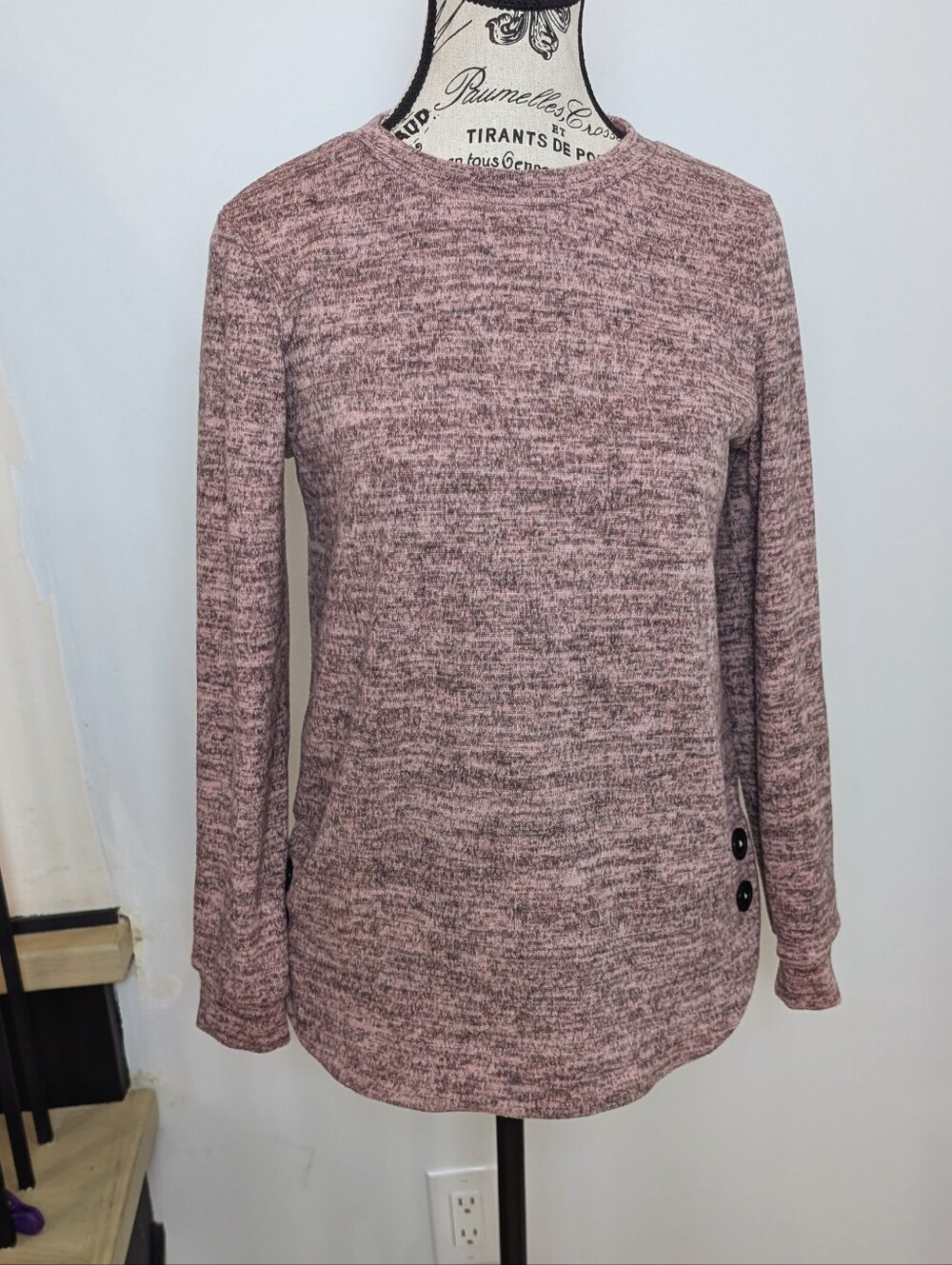 MANDEE | Women's Pullover Crewneck Soft Long Sleeve Sweater Size XS